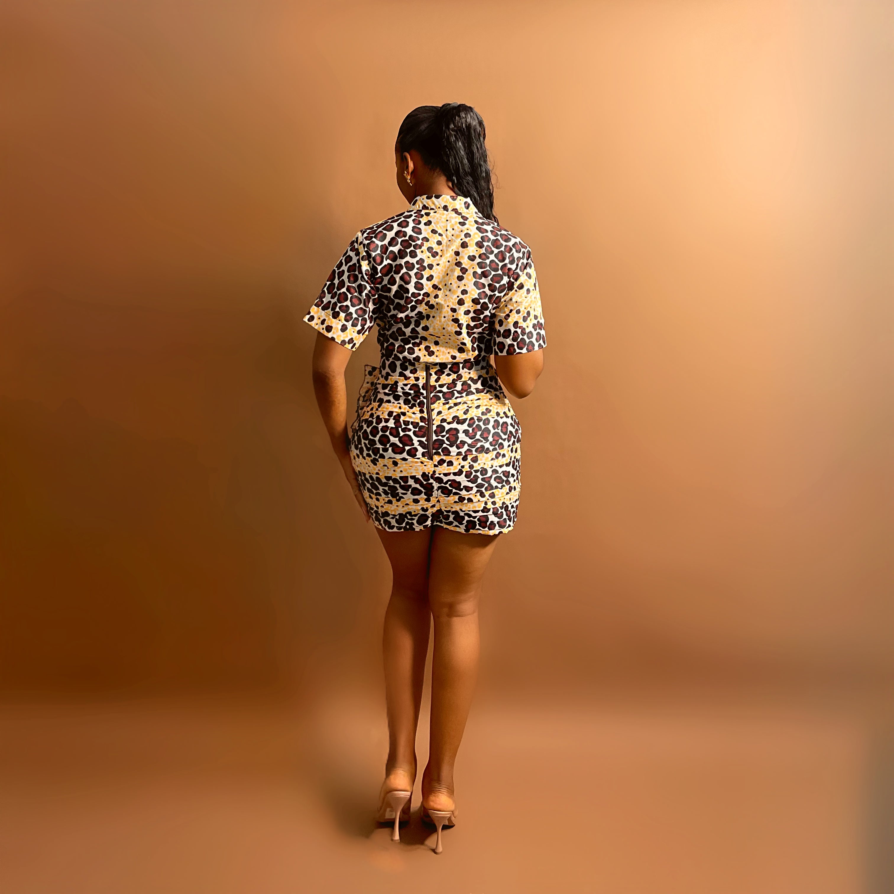 Omotade Skirt Set (Spice Dot)