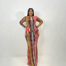 Sahara Mesh Dress (Ember Python)