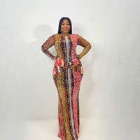 Sahara Mesh Dress (Ember Python)