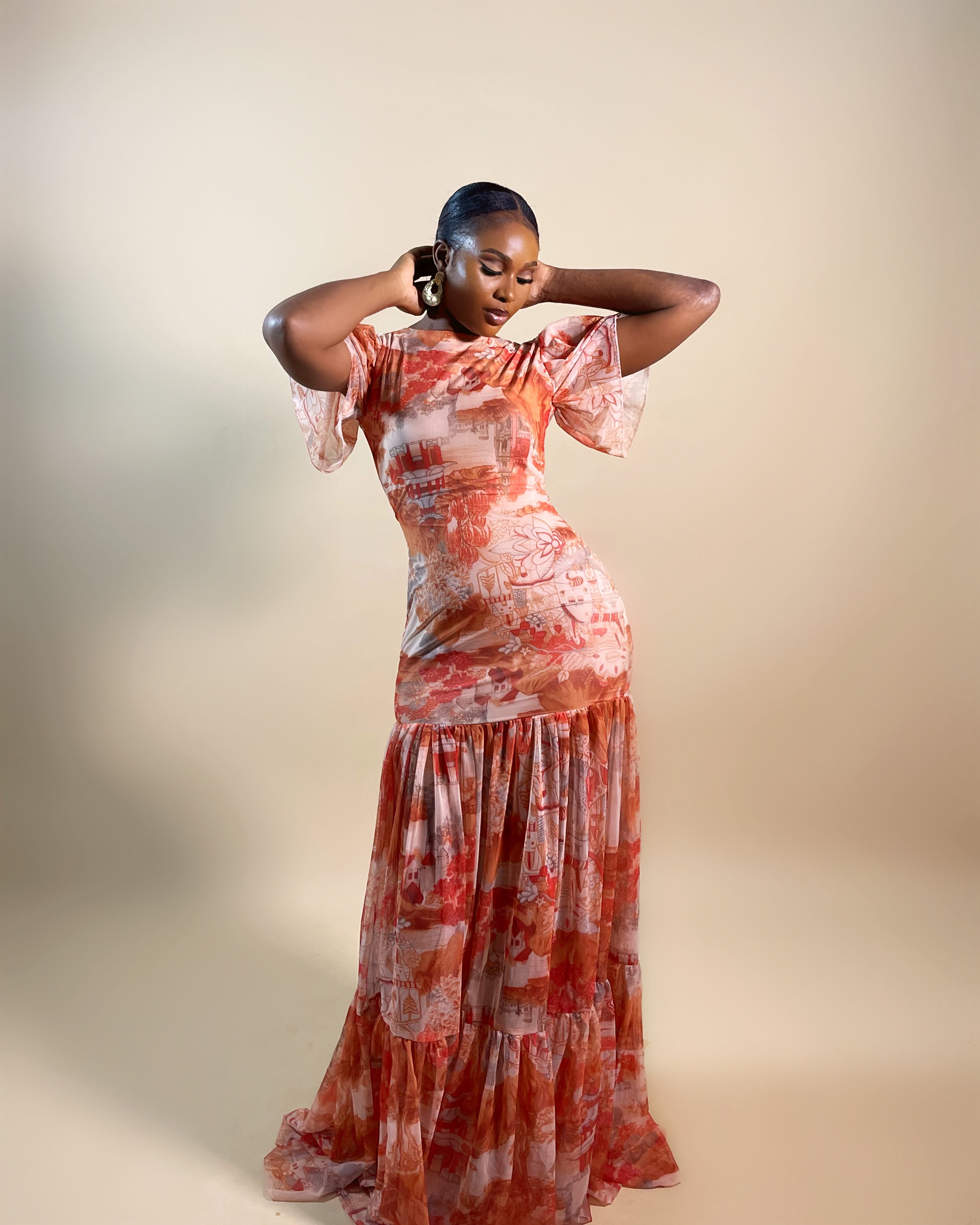 Hera Dress (Orange)