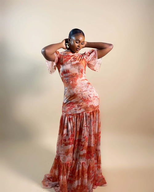 Hera Dress (Orange)