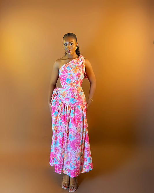 Isadora Dress (Coral Fleur)