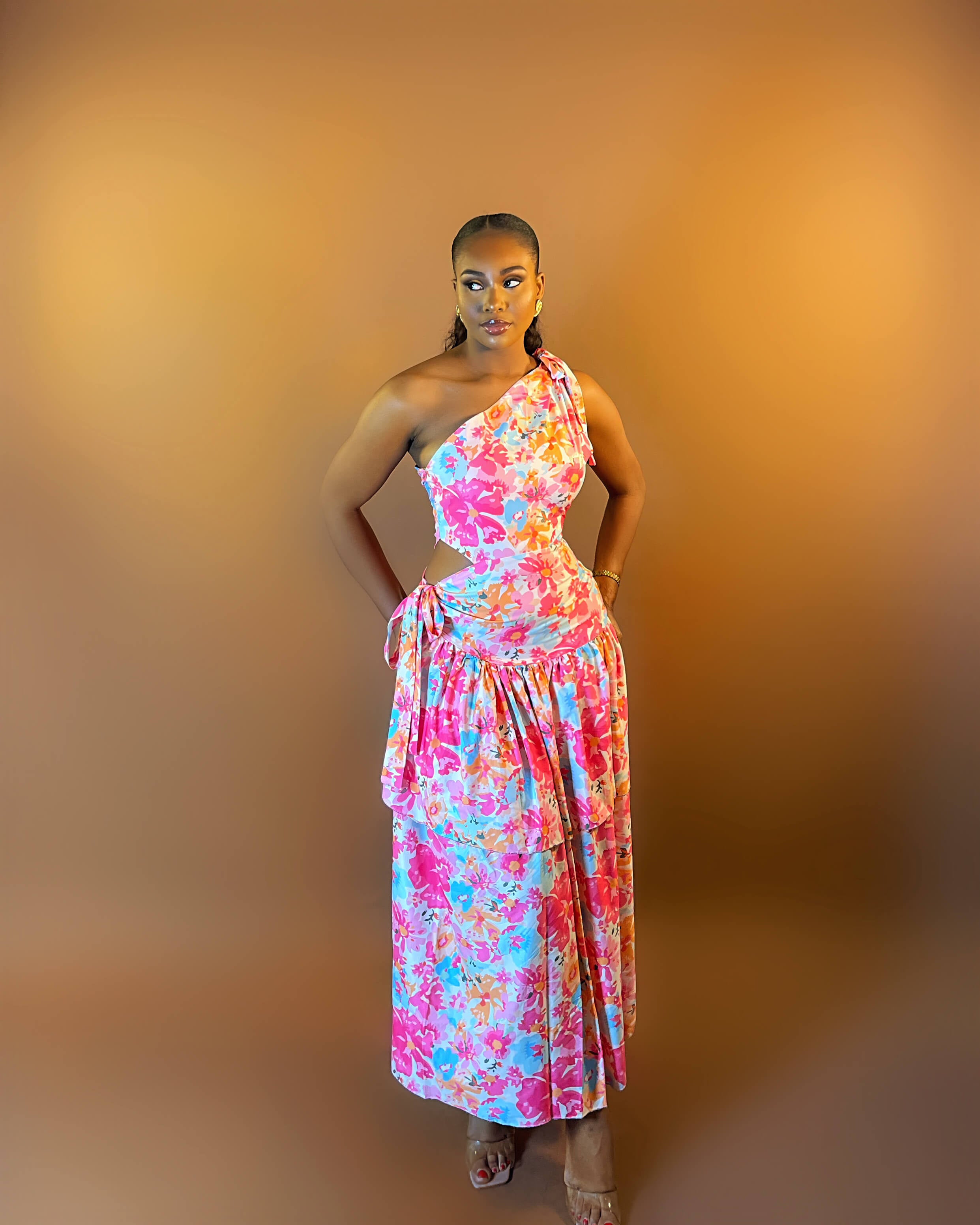 Isadora Dress (Coral Fleur)