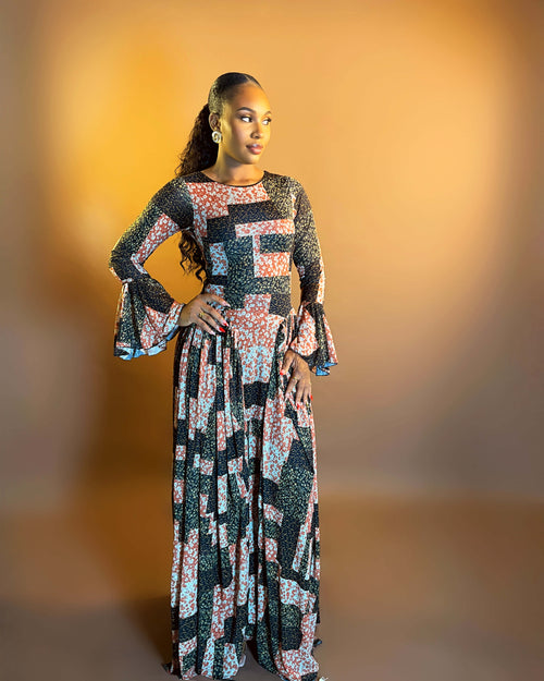 Aubrielle Dress (Patch Mirage)