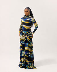 Nafisa Dress (Midnight Current)