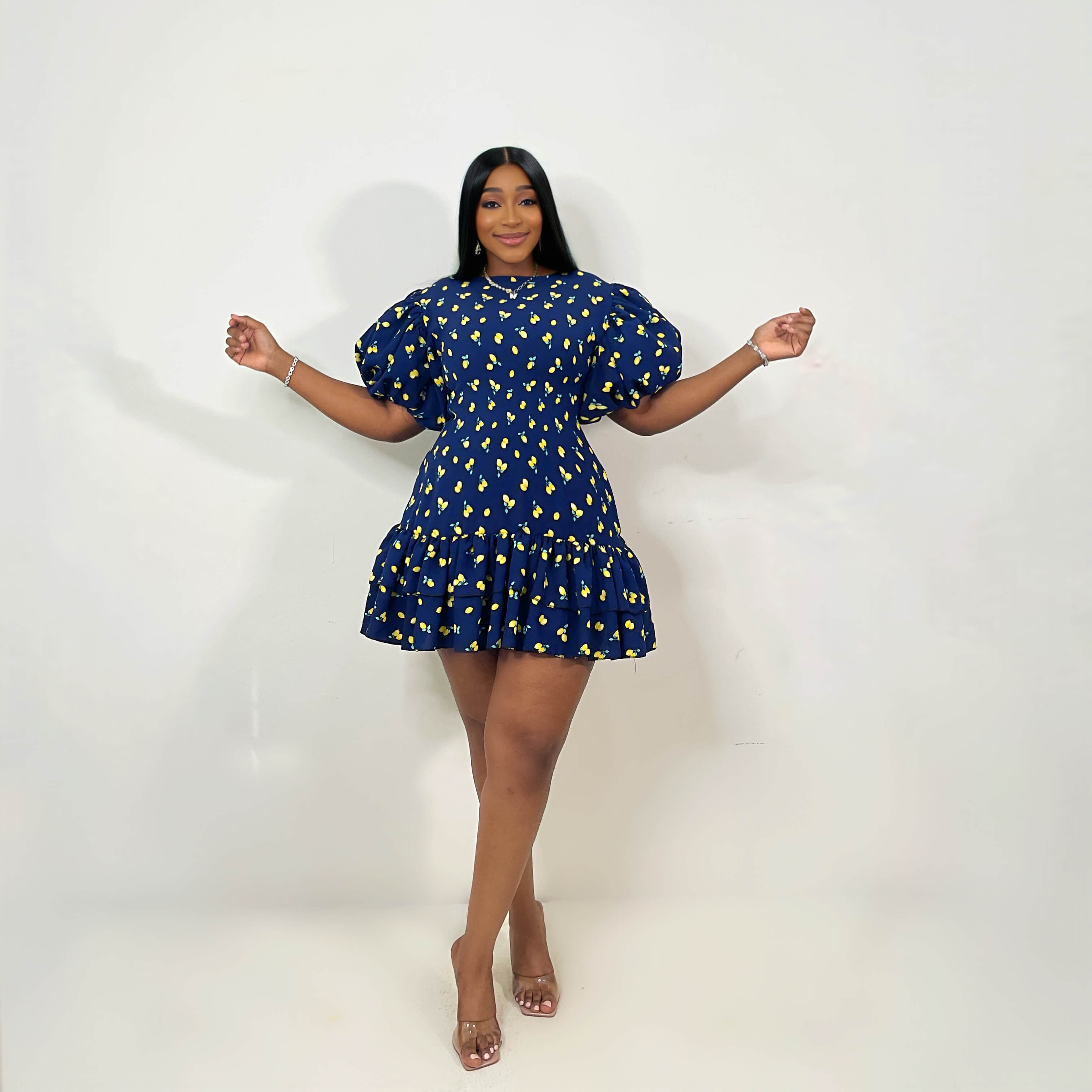 Amalfi Mini Dress (Citrus Charms)