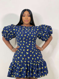 Amalfi Mini Dress (Citrus Charms)