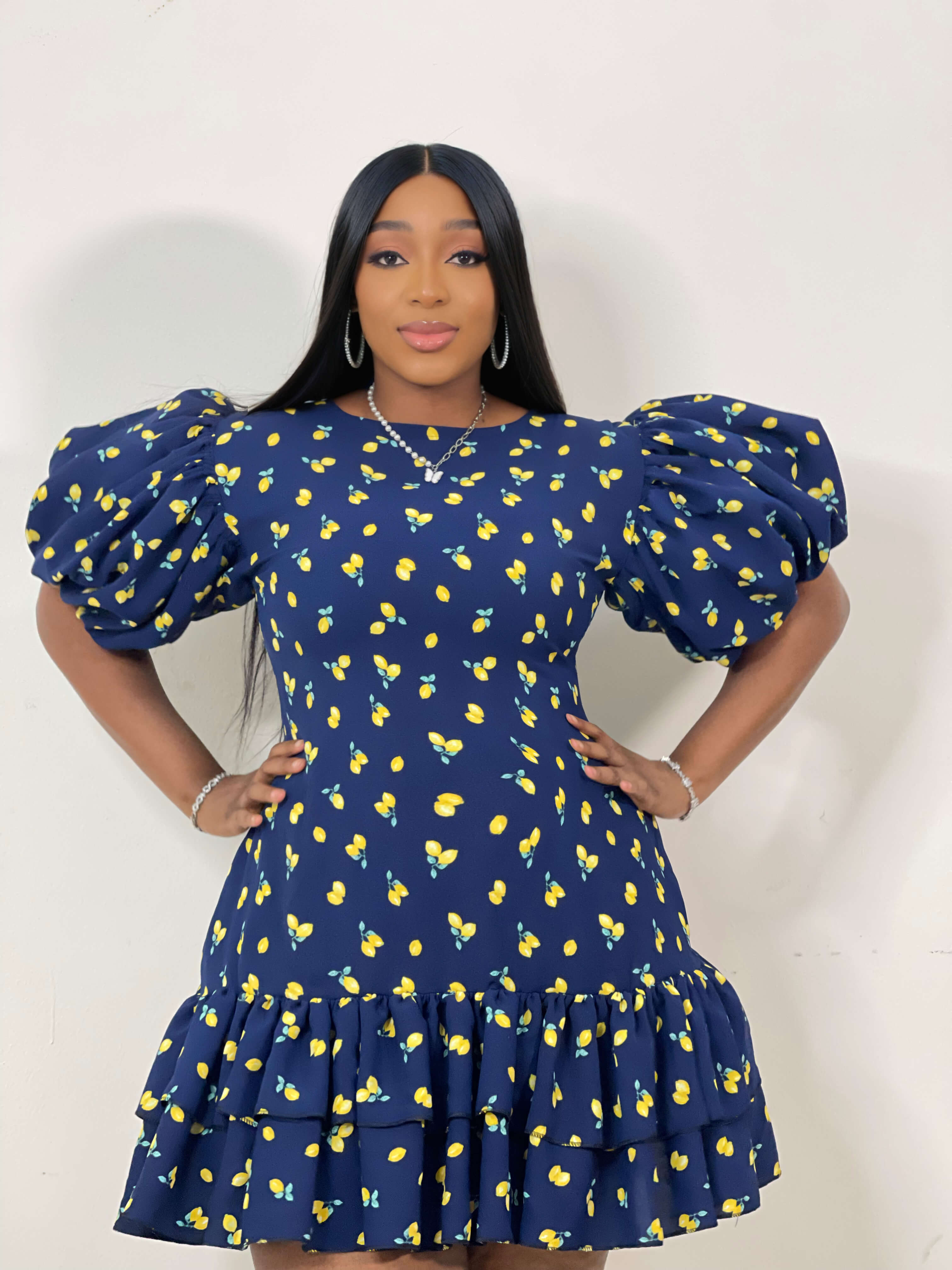 Amalfi Mini Dress (Citrus Charms)