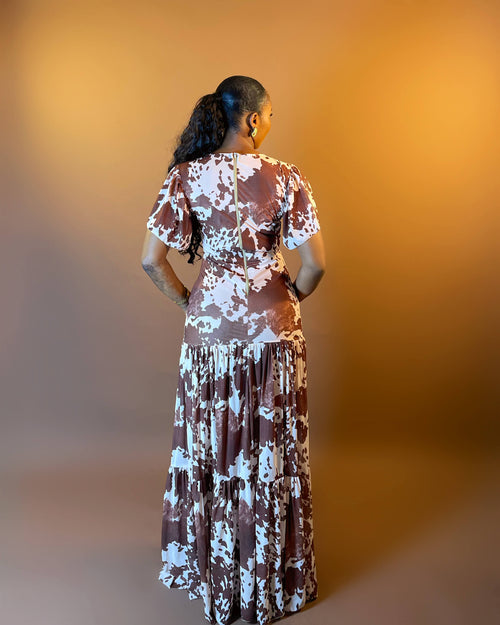 Hera Dress (Ivory Mocha)