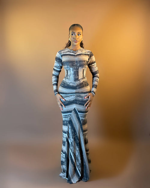 Calista Dress (Stone Veil)