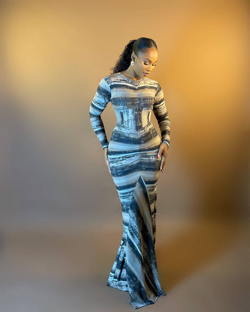 Calista Dress (Stone Veil)