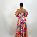 Positano Maxi Dress (Sunset Canvas)