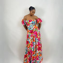 Positano Maxi Dress (Sunset Canvas)