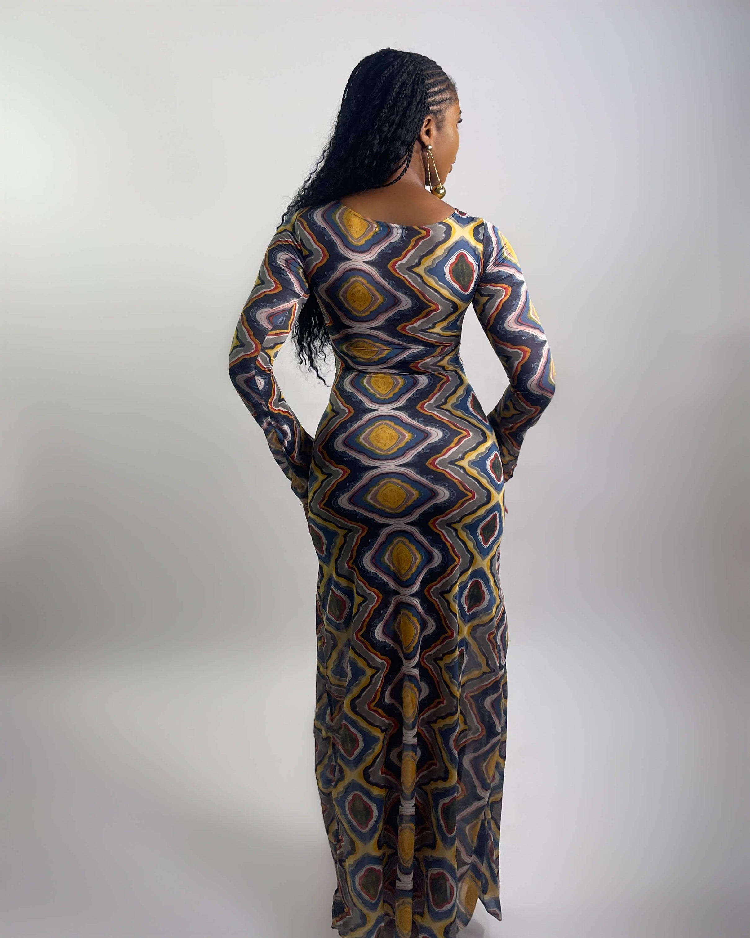 Tomi Dress (Prism Swirl)