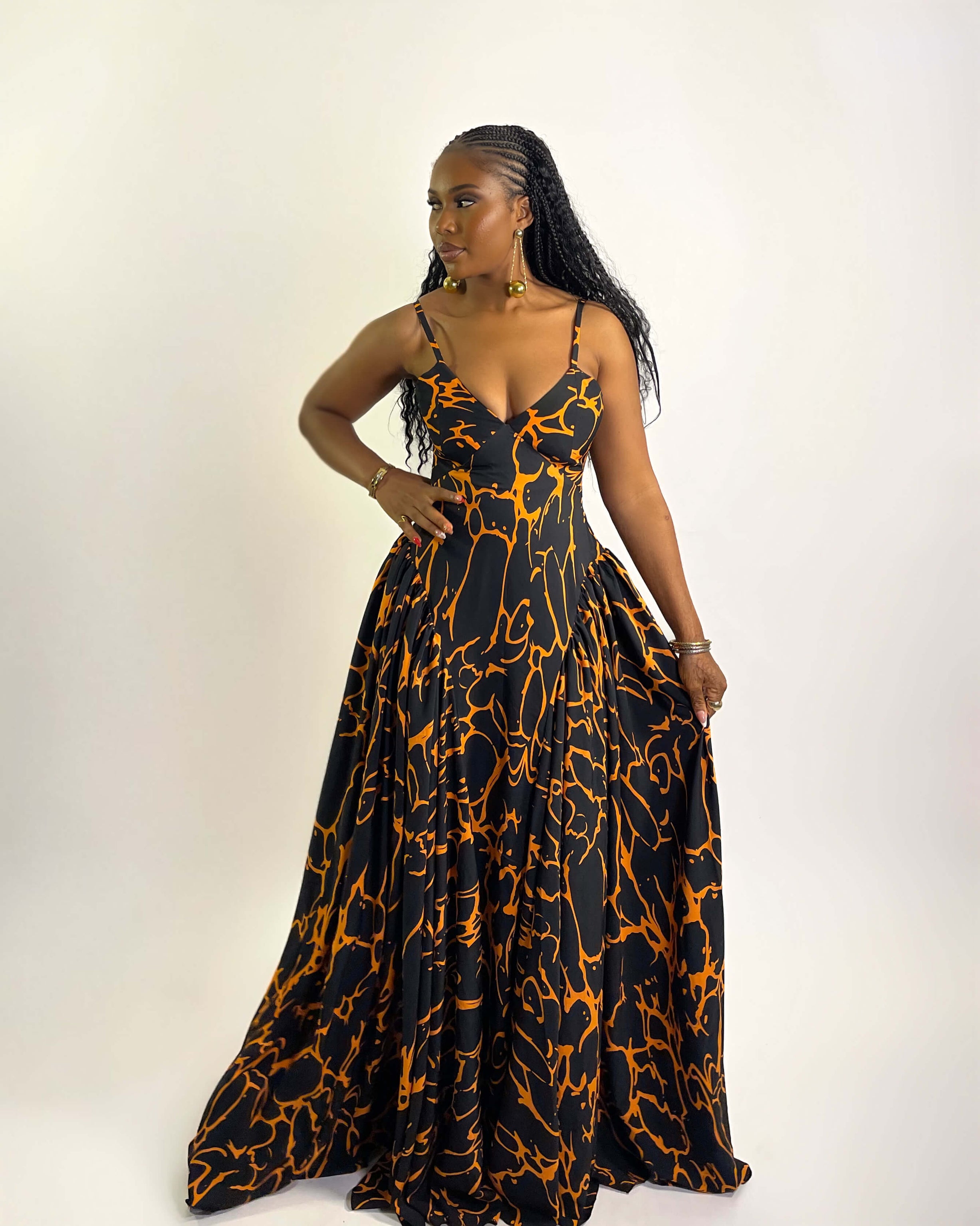 Lisbon Dress (Molten Noir)