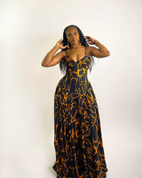 Lisbon Dress (Molten Noir)