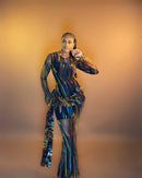 Lagos Dress (Ember Streak)