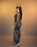 Lagos Dress (Ember Streak)