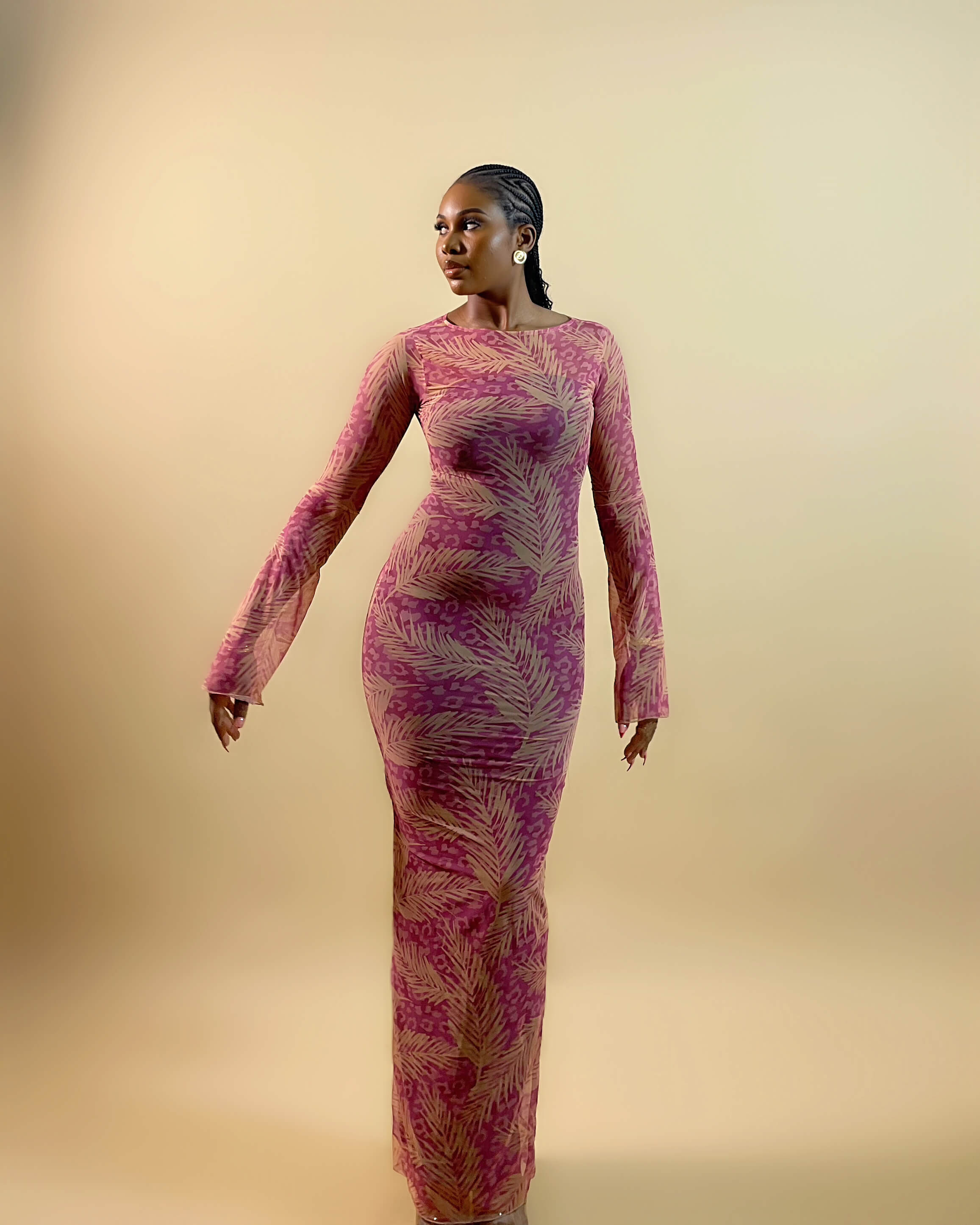 Sade Dress (Rose Palm)