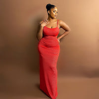 Mila Maxi Dress (Scarlet)