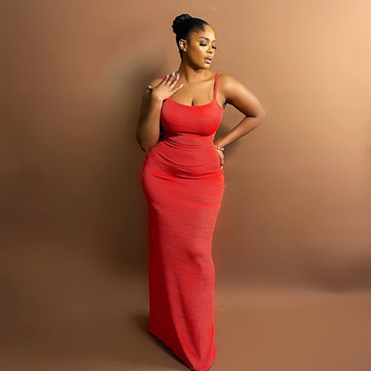 Mila Maxi Dress (Scarlet)