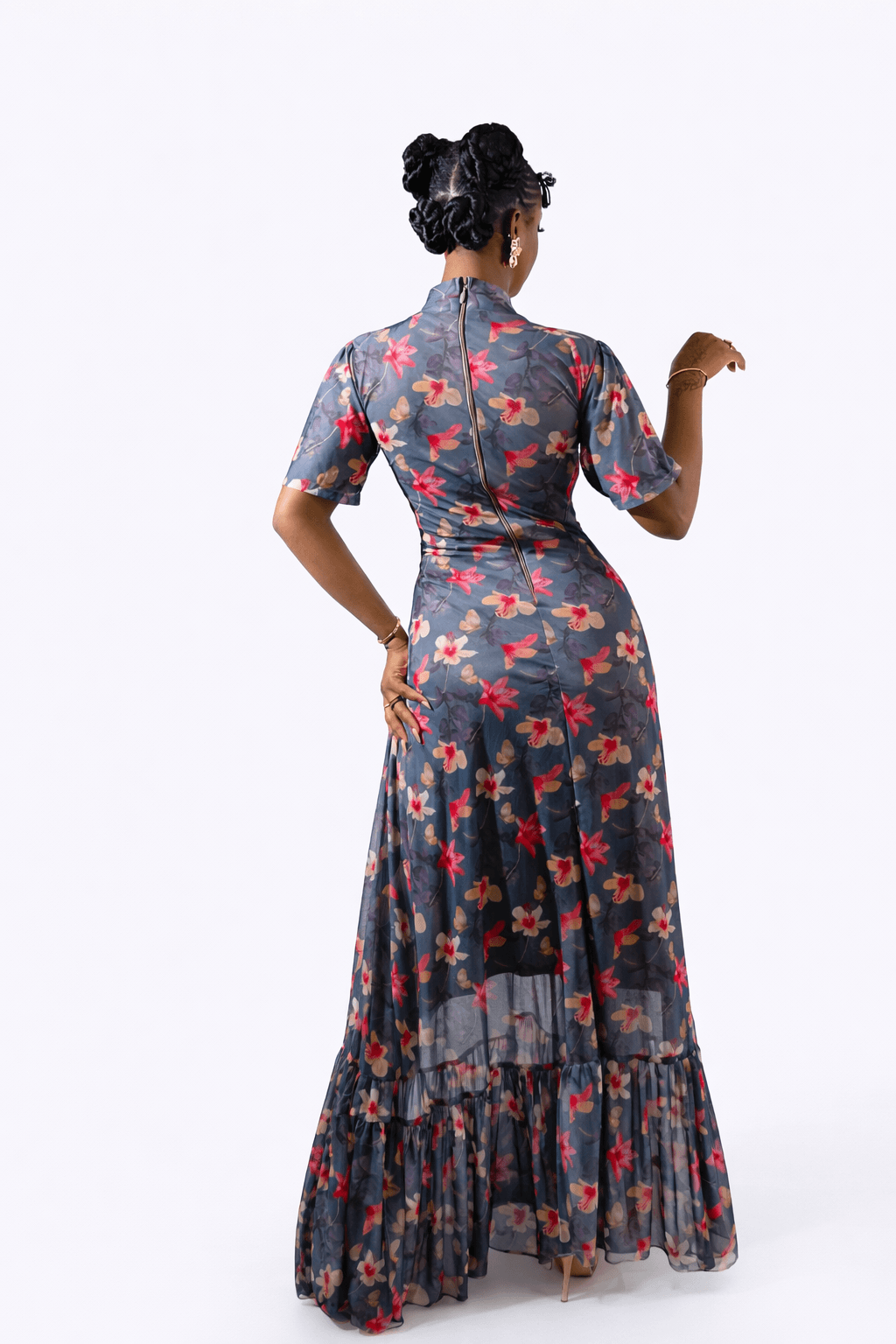 Twyla Dress (Floral Veil)