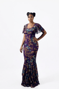 Tyanna Dress (Botanical Veil)