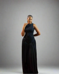 Elara Maxi Dress (Black)