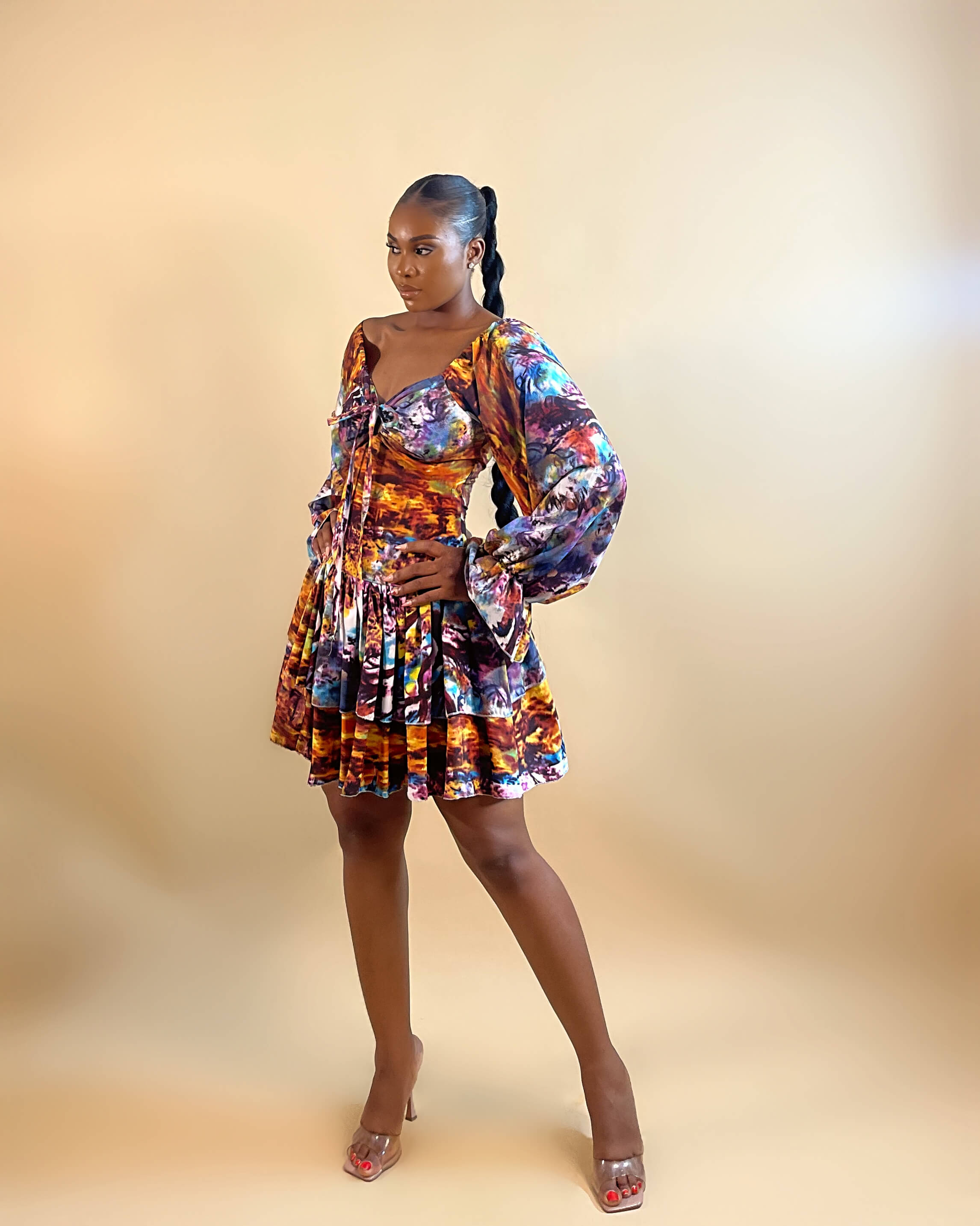Bizzy Body Dress (Sunset Mirage)