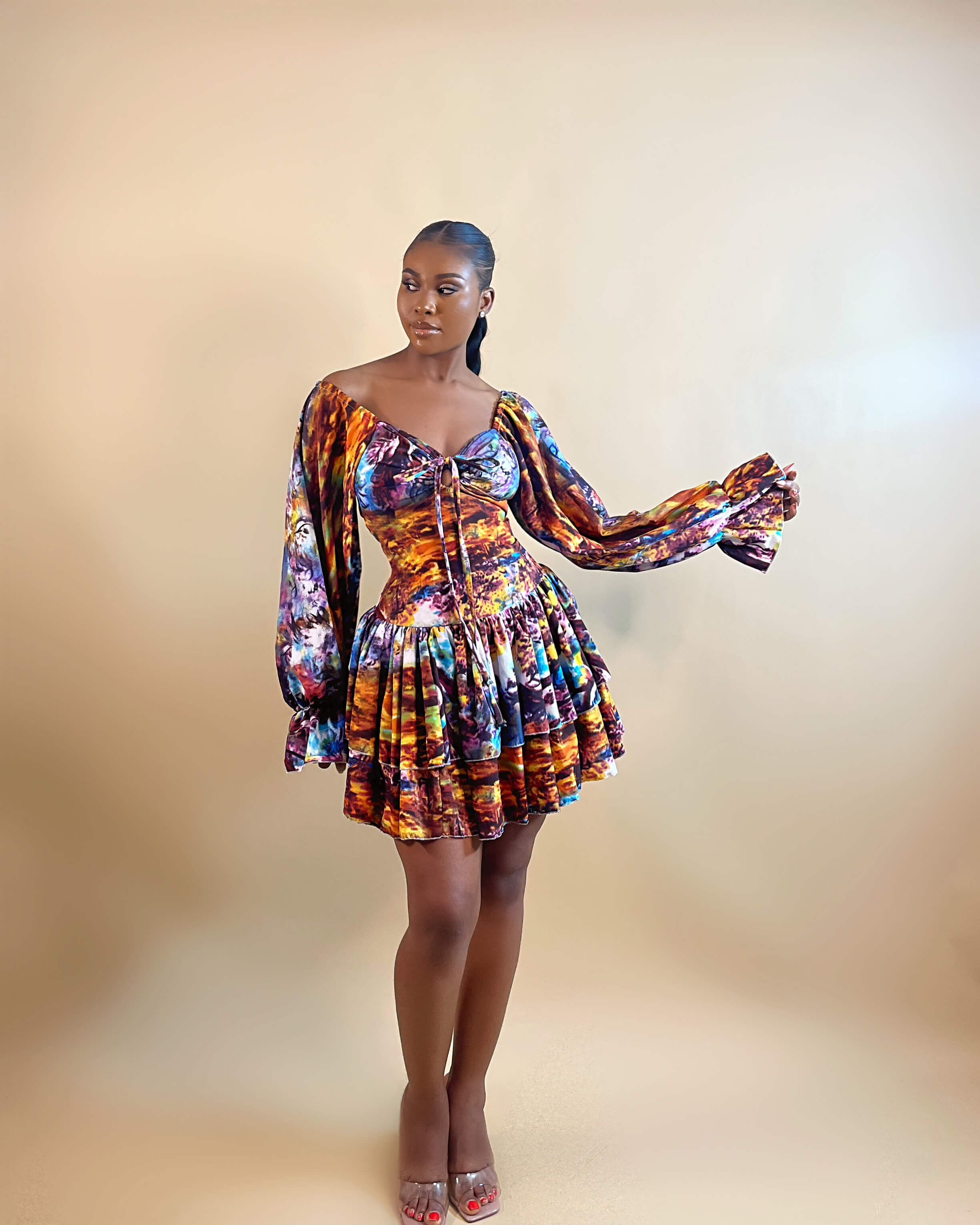 Bizzy Body Dress (Sunset Mirage)
