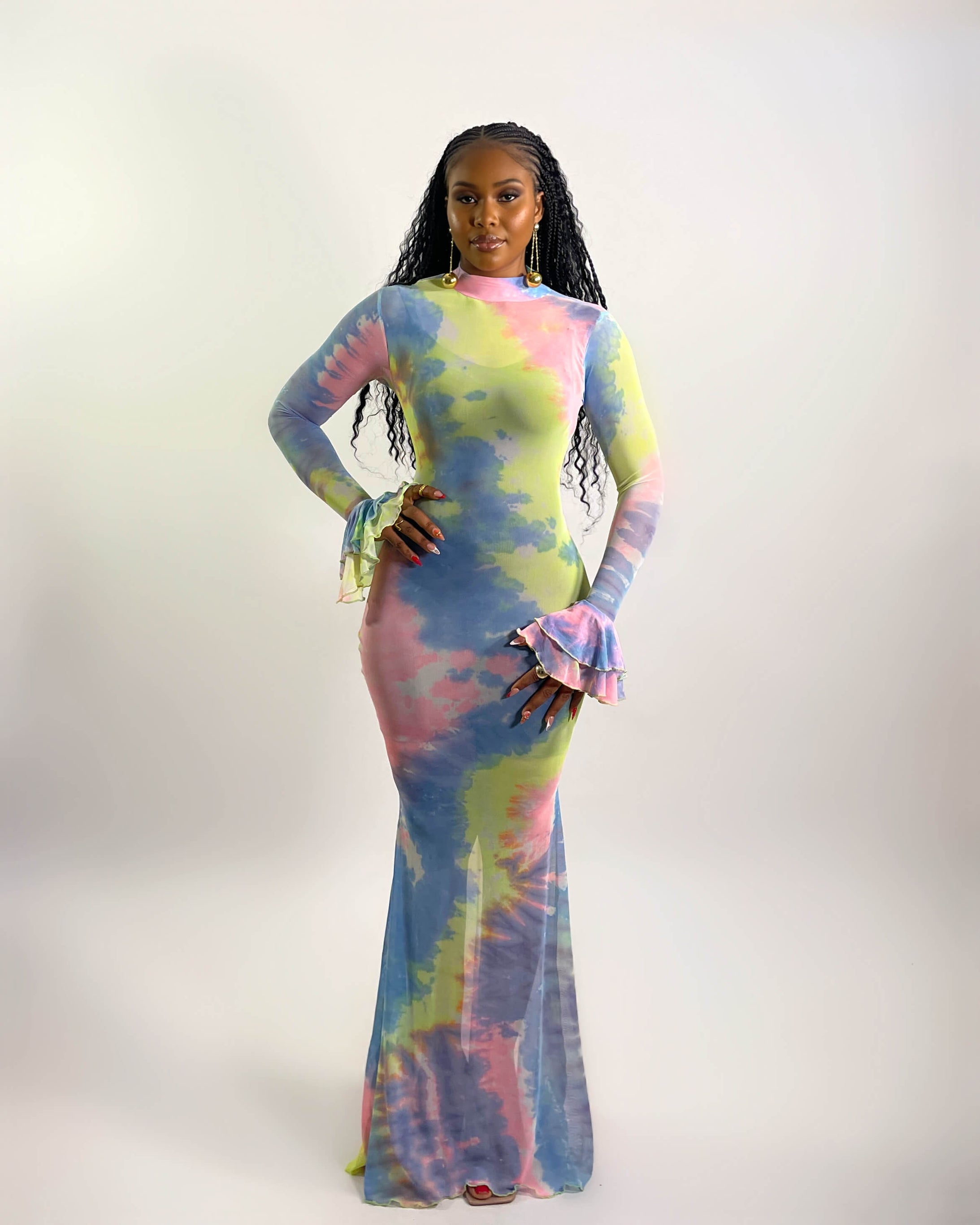 Seye Dress (Pastel Tie-Dye)