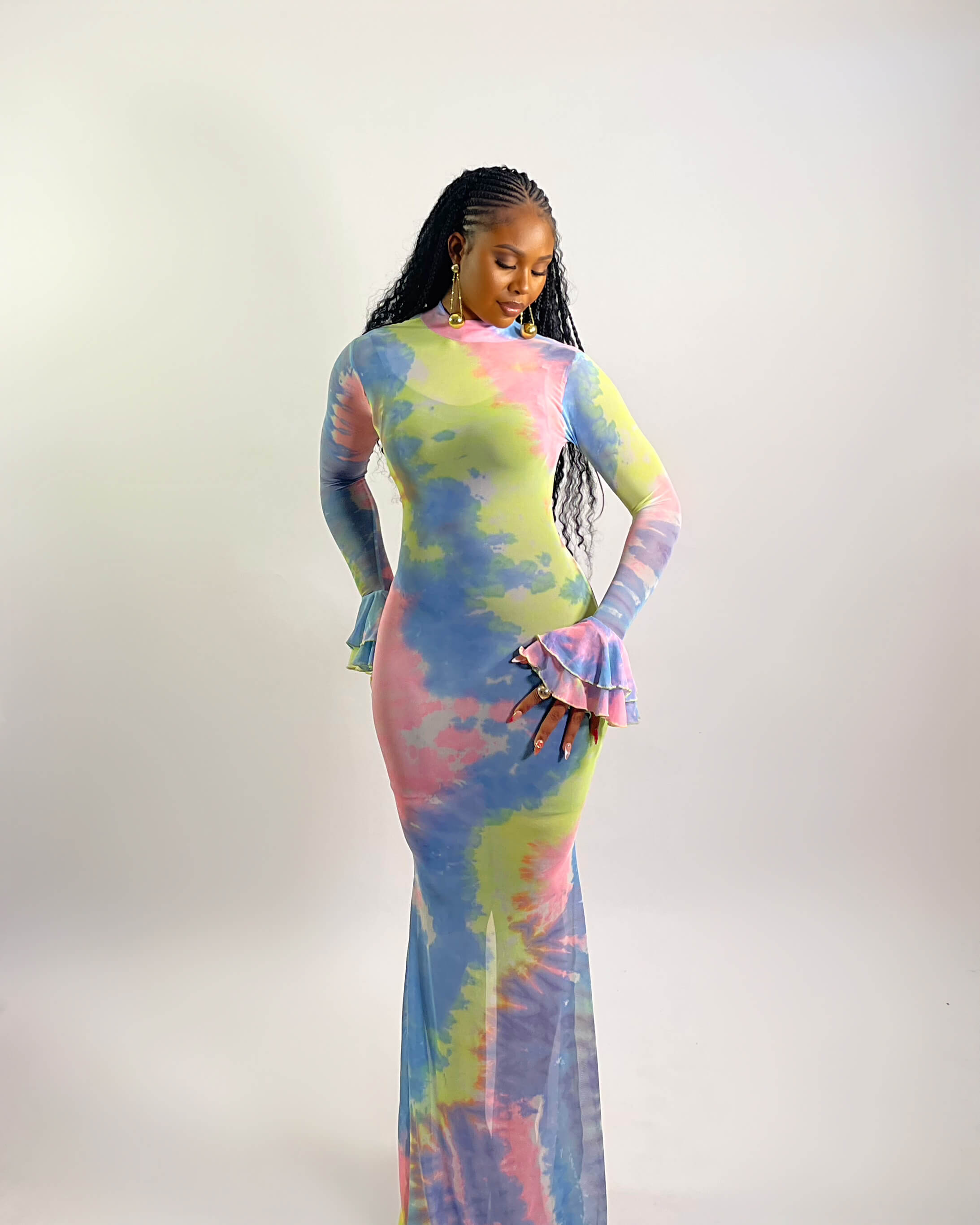 Seye Dress (Pastel Tie-Dye)