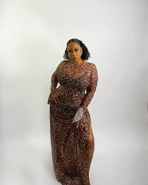 Riviera Dress (Leopard Skin)