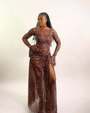Riviera Dress (Leopard Skin)