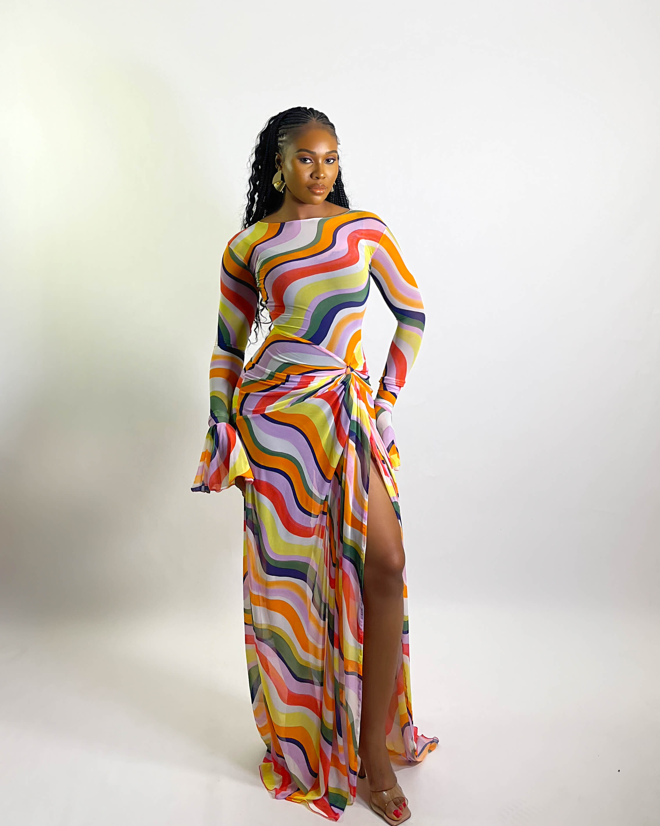 Riviera Dress (Sunset Wave)