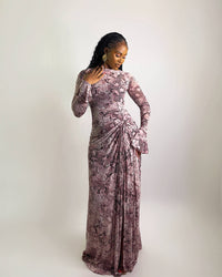 Riviera Dress (Rose Python)