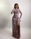 Riviera Dress (Rose Python)