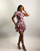 Marigold Dress (Crimson Bloom)