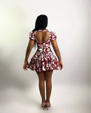 Marigold Dress (Crimson Bloom)