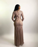 Zara Dress (Cocoa Ripple)