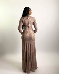 Zara Dress (Cocoa Ripple)