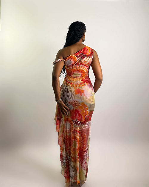 Solana Dress (Sunburst Geo)