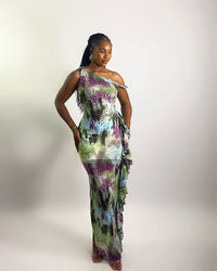 Solana Dress (Forest Mirage)