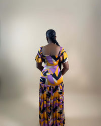 Adenike Maxi Dress (Bold Swirl)