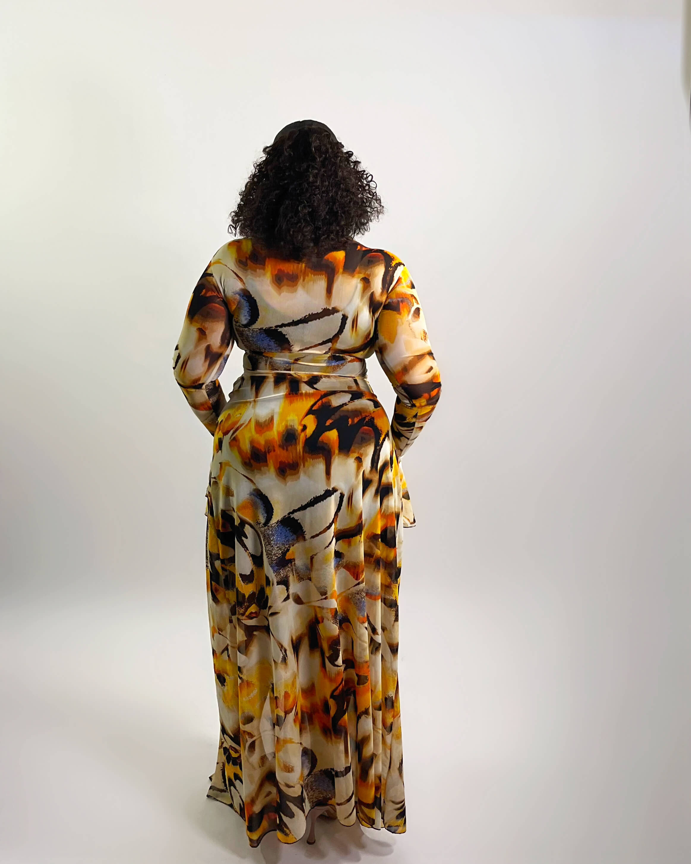 Riviera Dress (Sunburst Abstract)
