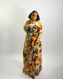 Riviera Dress (Sunburst Abstract)