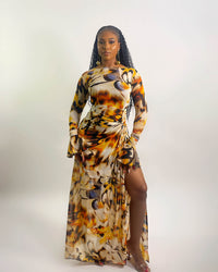 Riviera Dress (Sunburst Abstract)