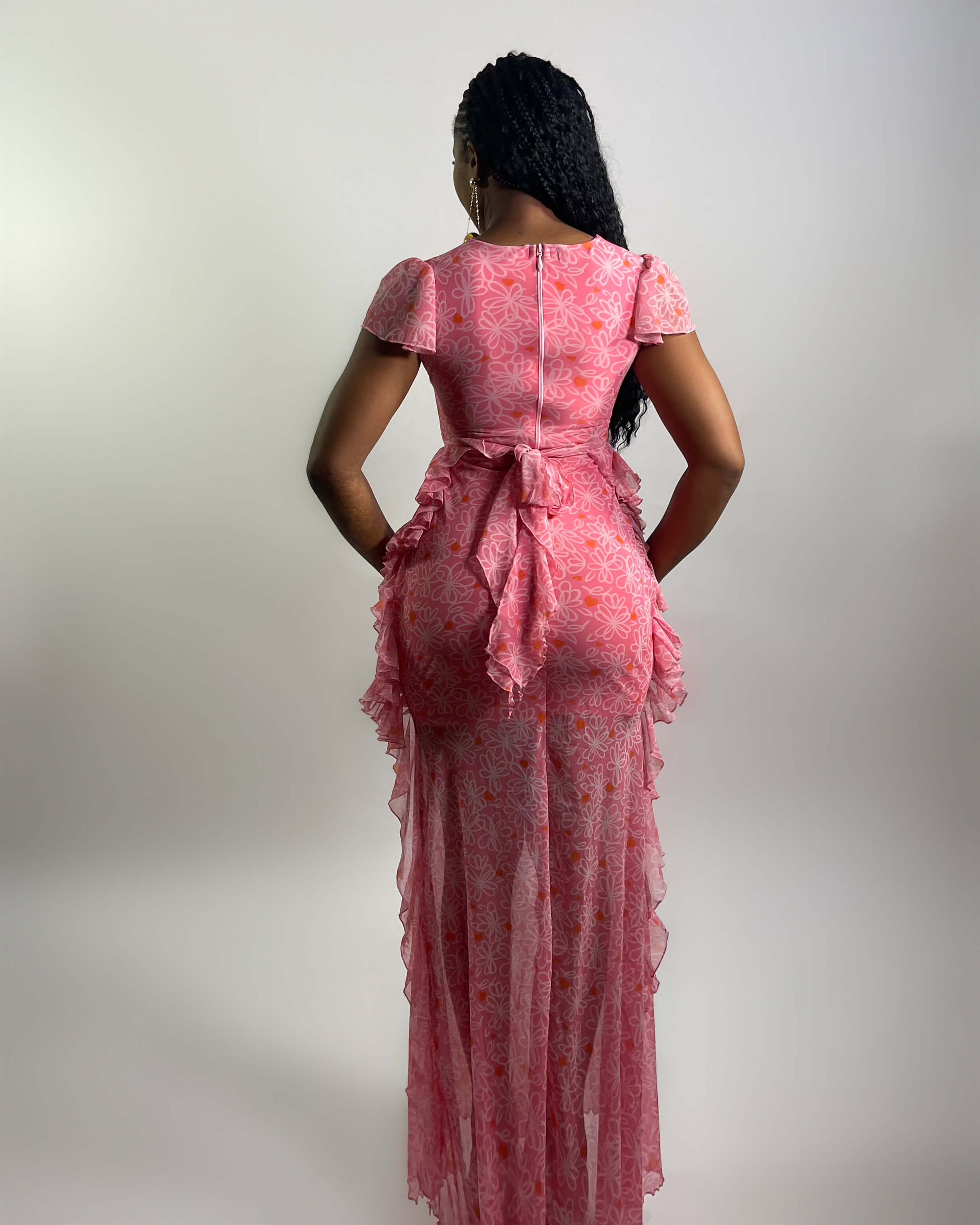 Valeria Dress (Pink Daisy)