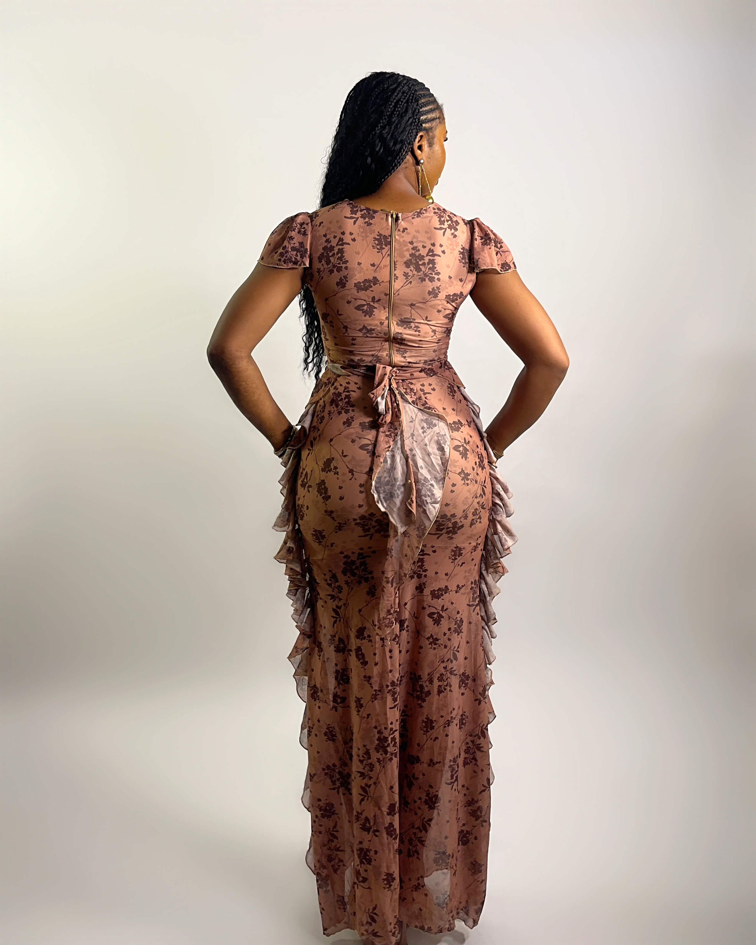 Valeria Dress (Floral Mocha)