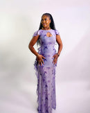Valeria Dress (Violet Butterfly)